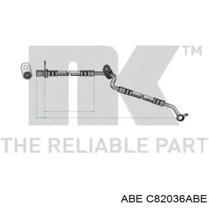 Тормозной шланг ABE C82036ABE цена, от 23.17 USD