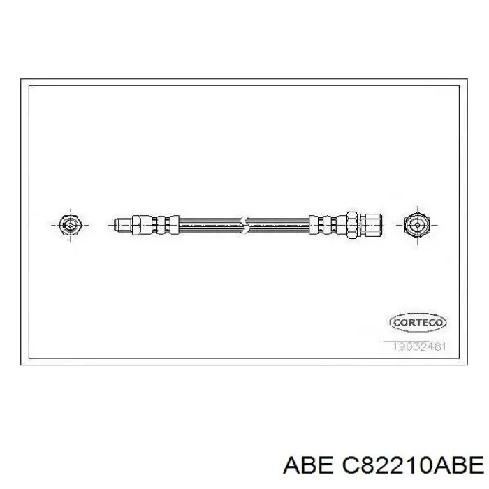 Купить C82210ABE ABE Задний тормозной шланг
