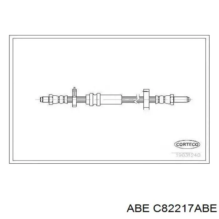 Шланг тормозной передний ABE C82217ABE