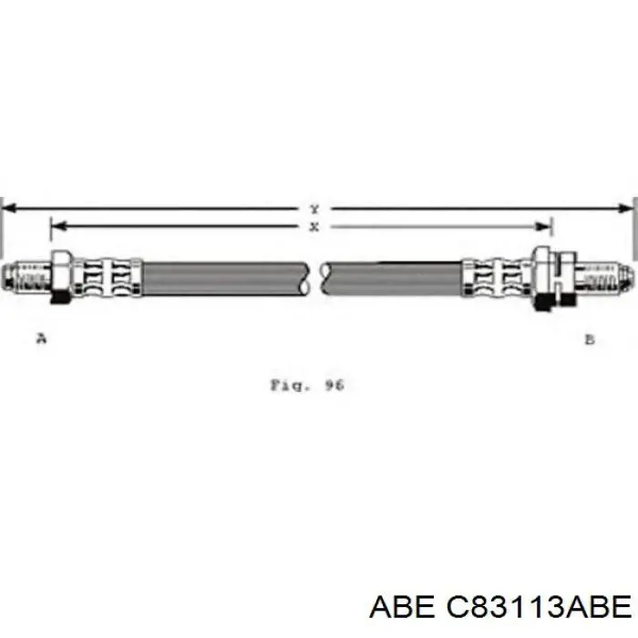 Шланг тормозной передний ABE C83113ABE