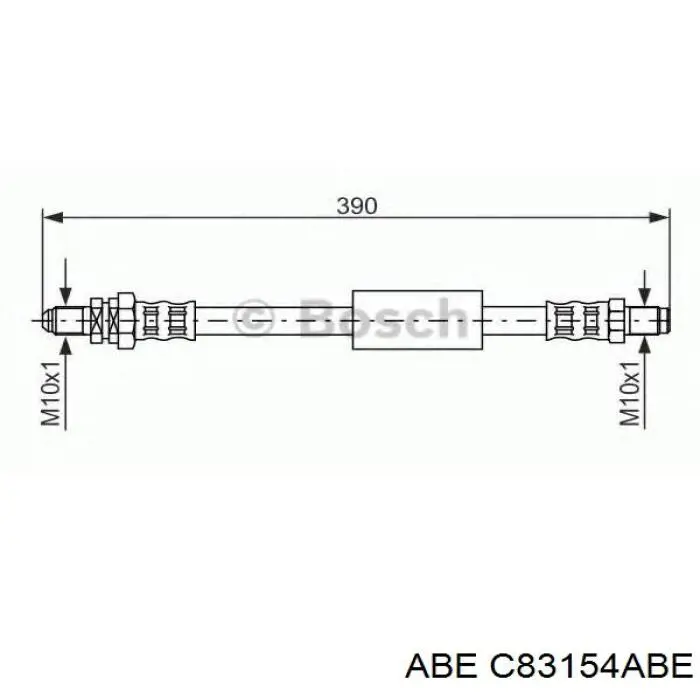 Задний тормозной шланг C83154ABE ABE