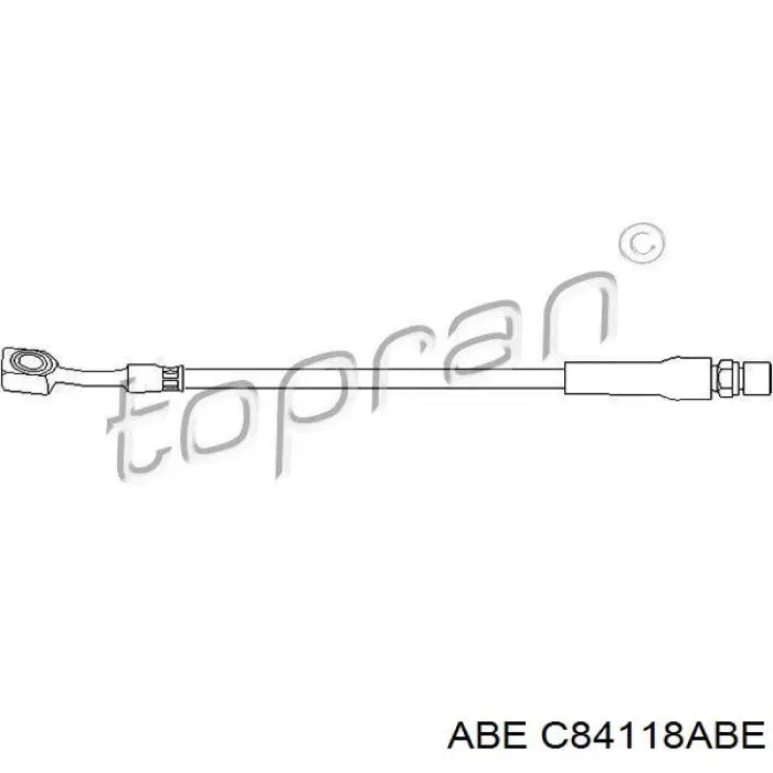 Купить C84118ABE ABE Шланг тормозной передний