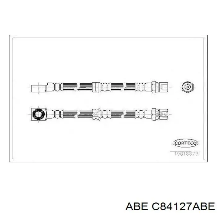 Шланг тормозной передний ABE C84127ABE цена, от 8.26 USD