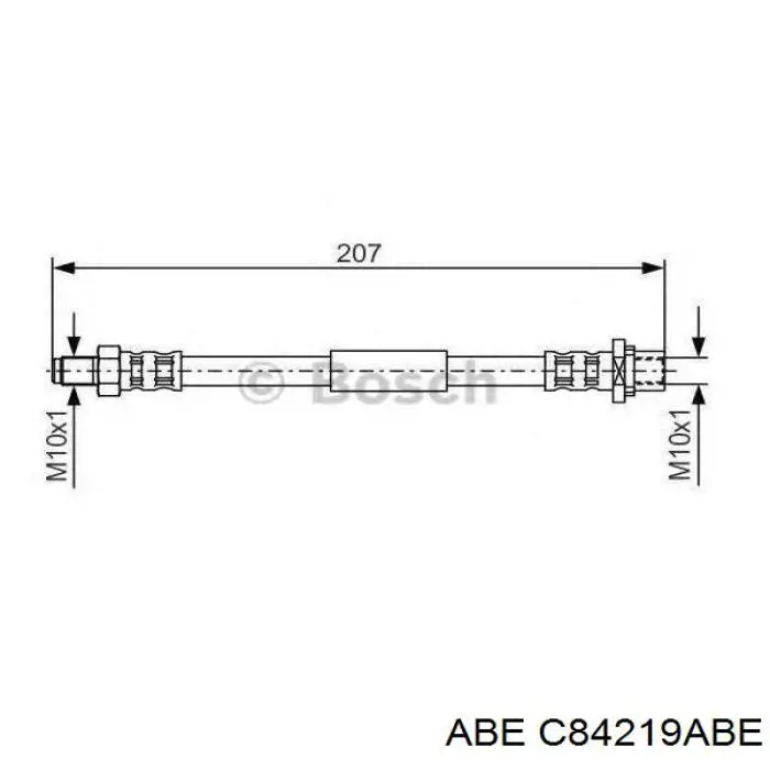 Задний тормозной шланг C84219ABE ABE
