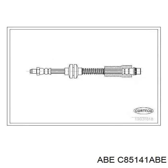 Купить C85141ABE ABE Шланг тормозной передний
