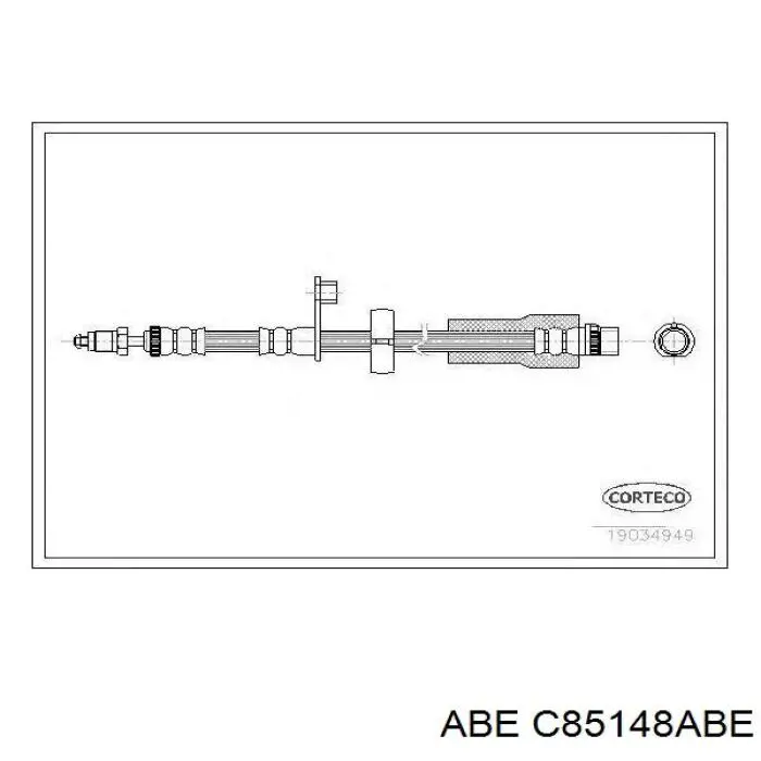 Шланг тормозной передний ABE C85148ABE