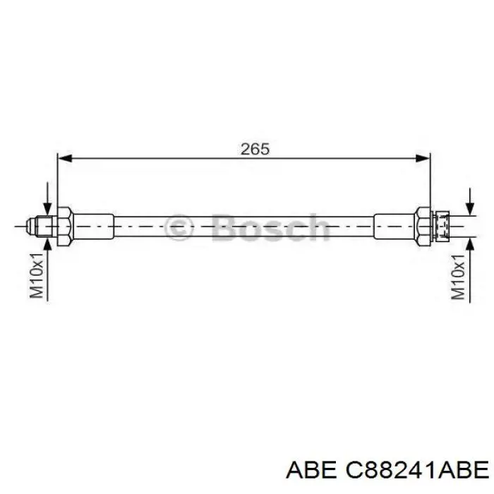 Тормозной шланг задний ABE C88241ABE цена, от 6.04 USD