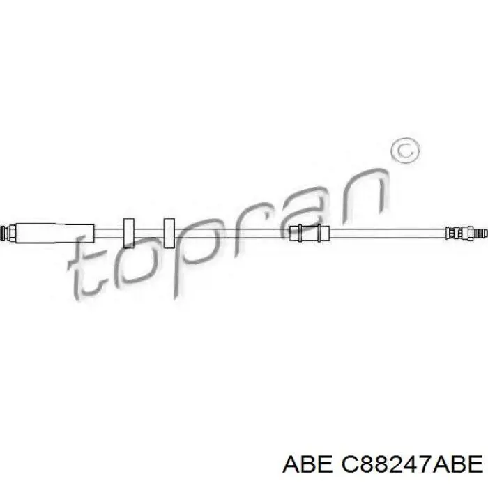 Шланг тормозной передний ABE C88247ABE цена, от 7.42 USD