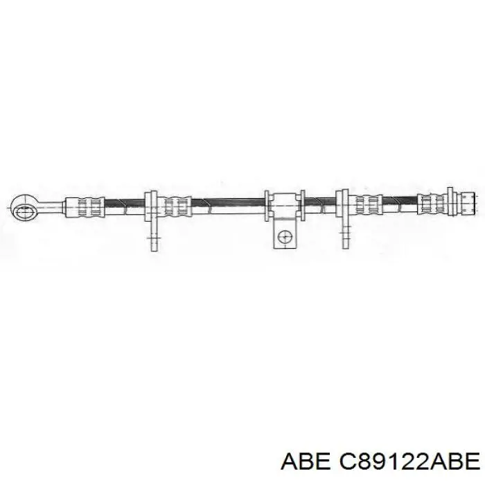 Передний правый тормозной шланг ABE C89122ABE