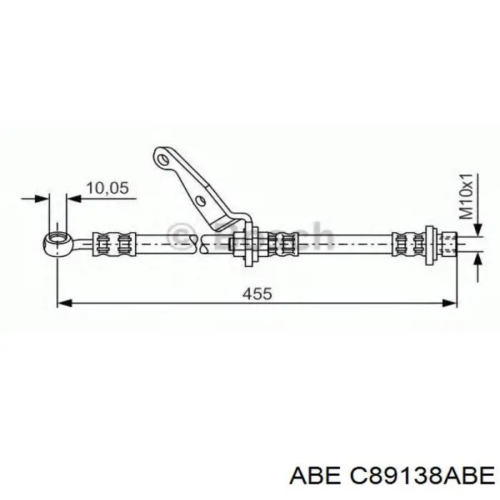 HAAB1254 Starline Гибкая тормозная трубка передняя