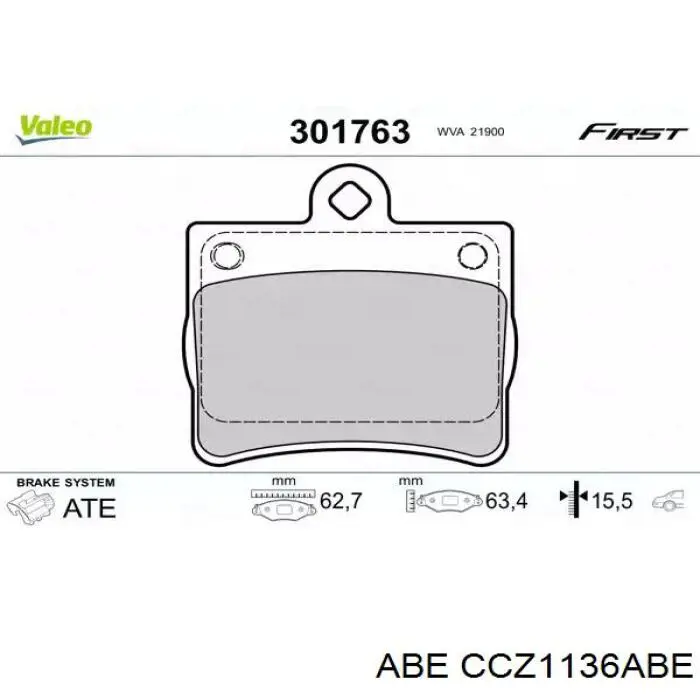 Купить CCZ1136ABE ABE Датчик АБС задний правый