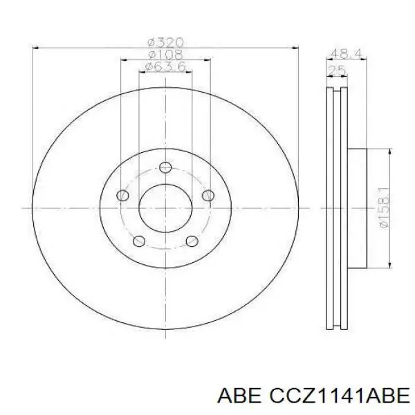 Датчик АБС (ABS) задний, левый ABE CCZ1141ABE цена, от 11.36 USD