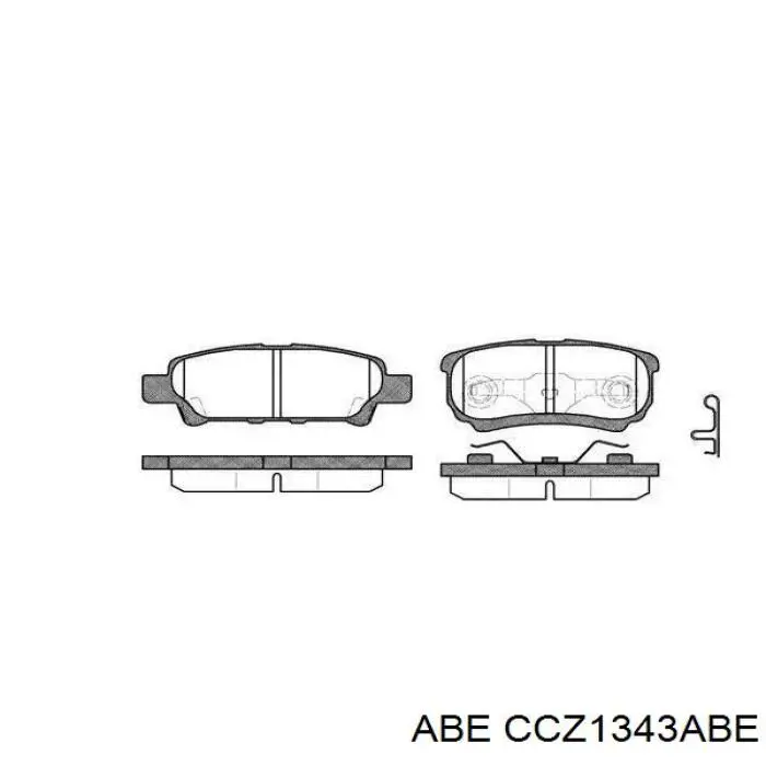 Датчик АБС (ABS) задний, левый ABE CCZ1343ABE цена, от 22.25 USD