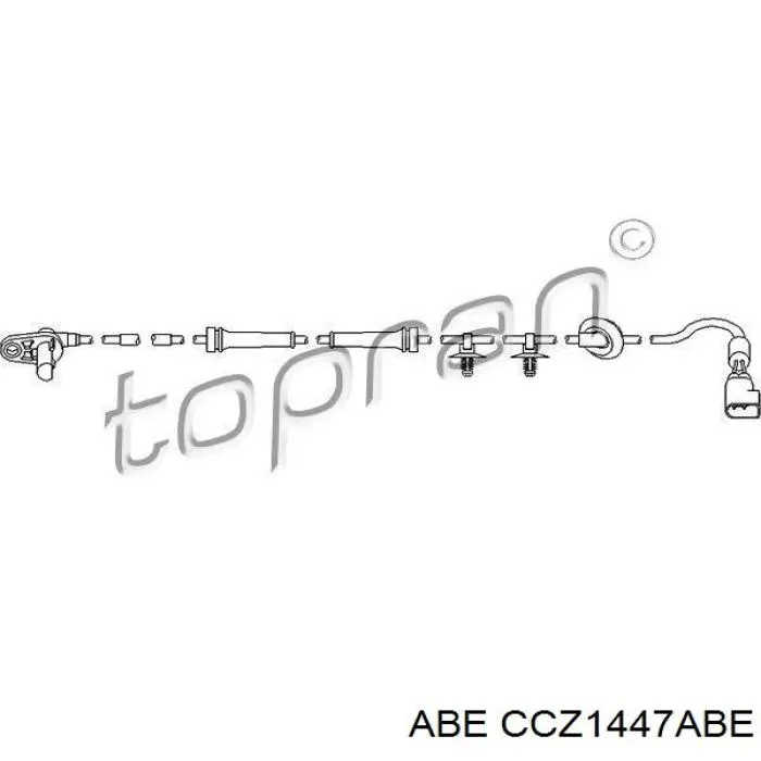Передний датчик АБС ABE CCZ1447ABE цена, от 13.80 USD