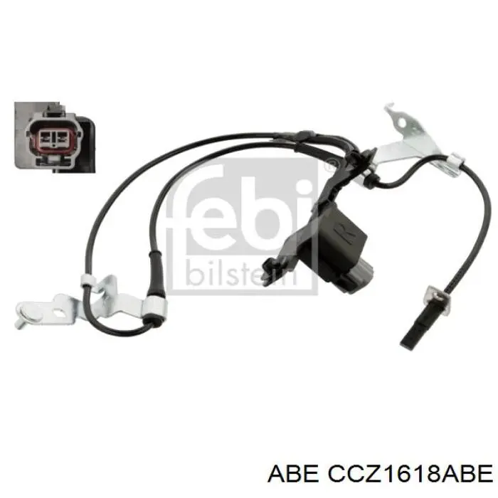 Sensor ABS delantero derecho CCZ1618ABE ABE