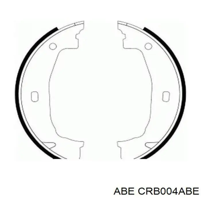 Колодки ручника/стоянкового гальма CRB004ABE ABE