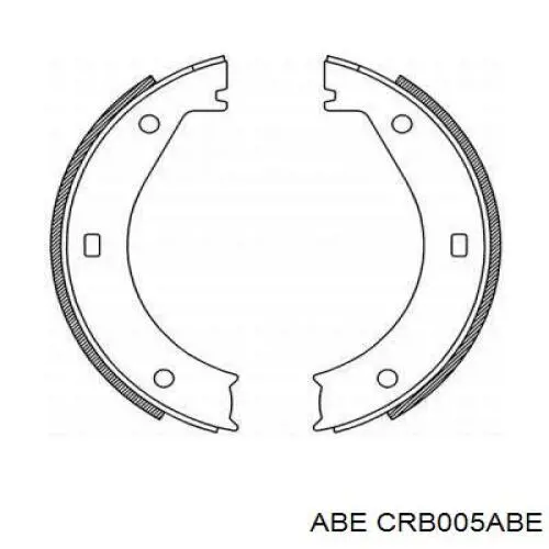CRB005ABE ABE Тормозные колодки ручника