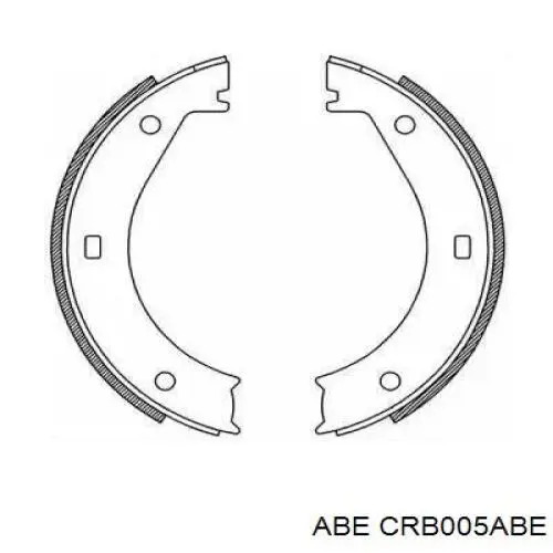 CRB005ABE ABE колодки ручника (стояночного тормоза)