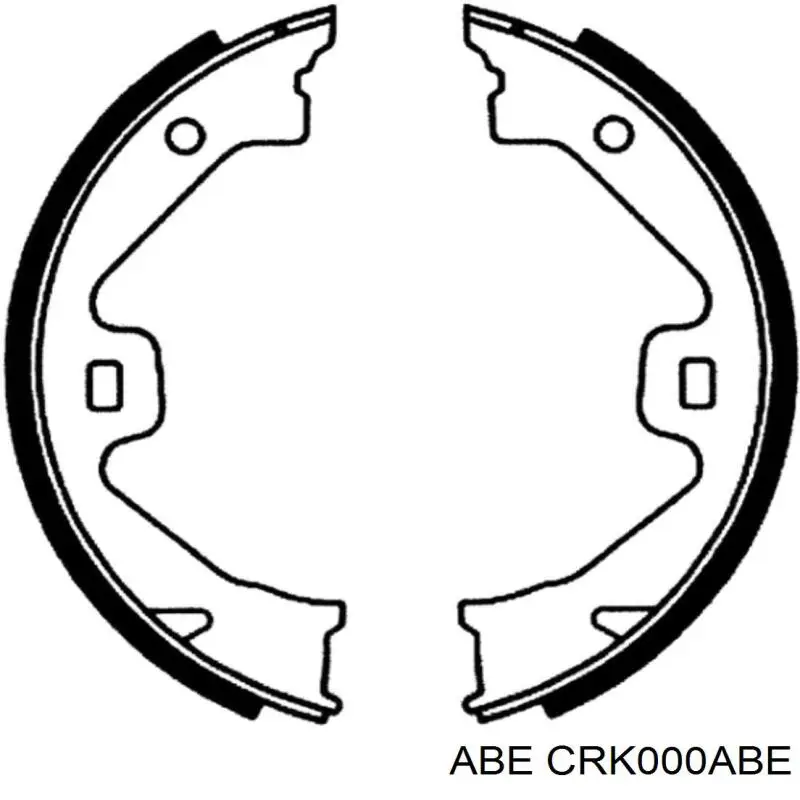 CRK000ABE ABE колодки ручника (стояночного тормоза)