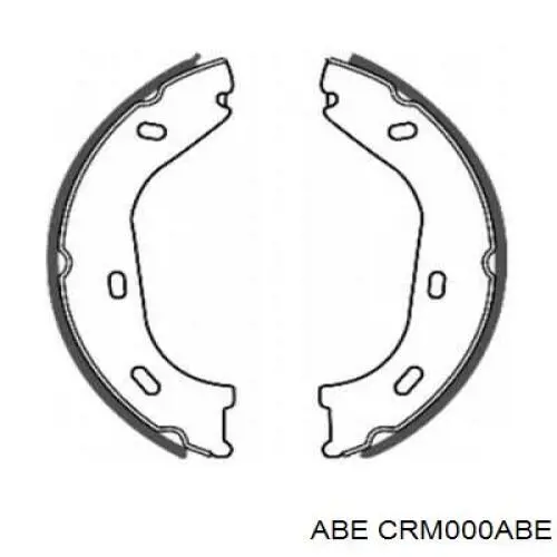 CRM000ABE ABE колодки ручника (стояночного тормоза)