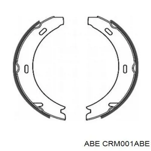Купить CRM001ABE ABE Колодки ручника/стояночного тормоза