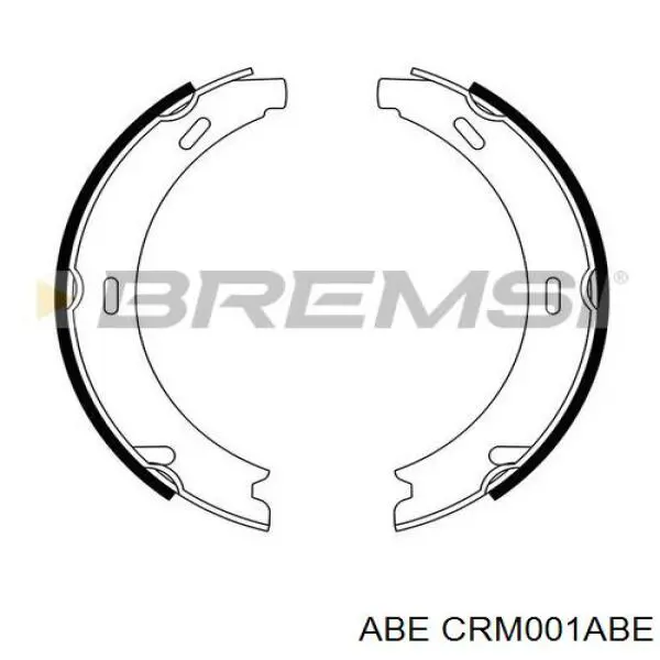 Колодки ручника/стоянкового гальма CRM001ABE ABE