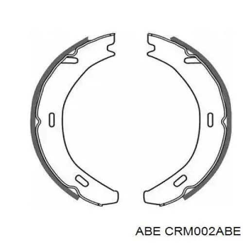 CRM002ABE ABE колодки ручника (стояночного тормоза)