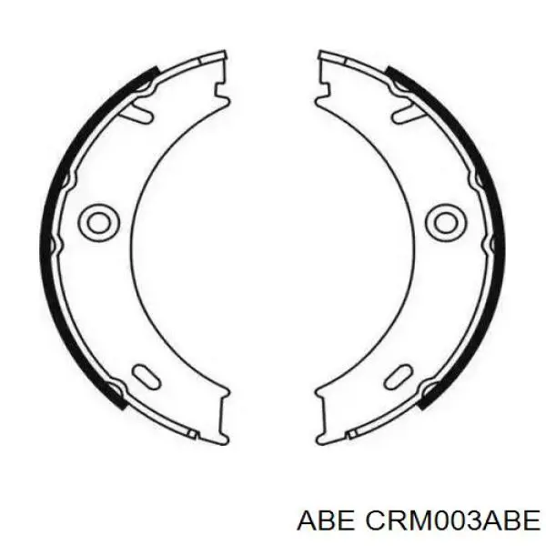 CRM003ABE ABE колодки ручника (стояночного тормоза)