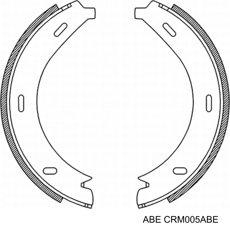 CRM005ABE ABE Тормозные колодки ручника