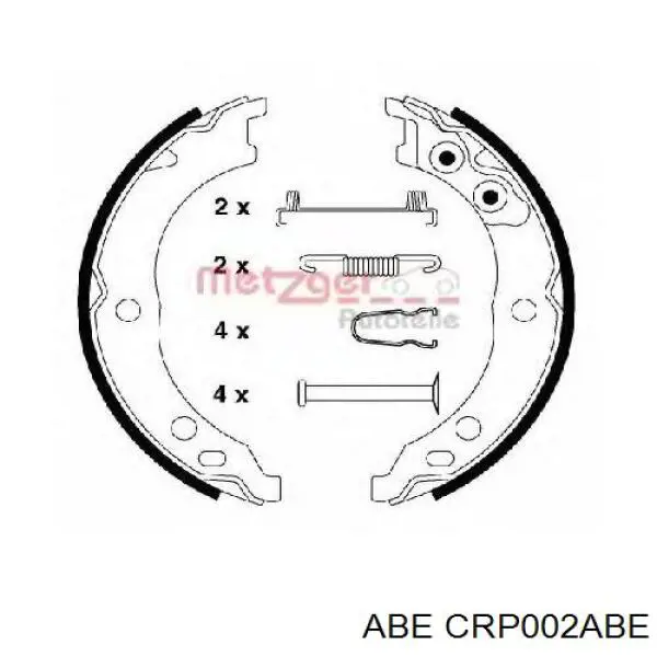Колодки ручника CRP002ABE ABE