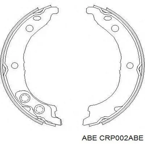 CRP002ABE ABE Тормозные колодки ручника