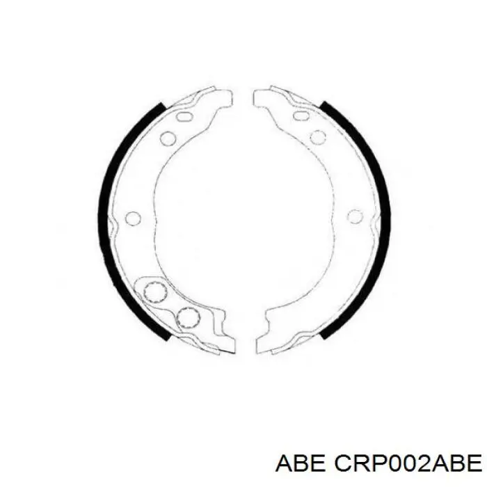 Тормозные колодки стояночного тормоза ABE CRP002ABE цена, от 18.33 USD