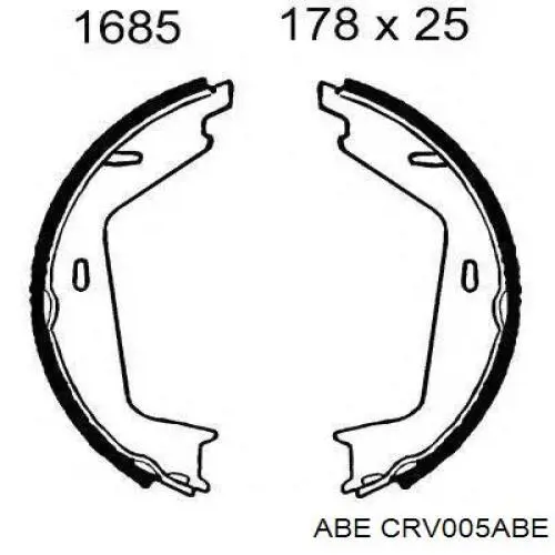 CRV005ABE ABE Тормозные колодки ручника