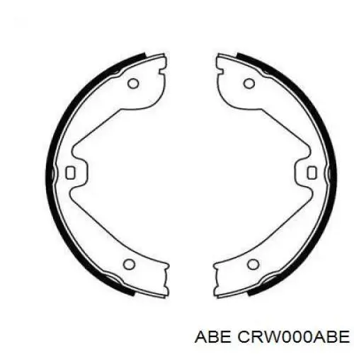 CRW000ABE ABE колодки ручника (стояночного тормоза)