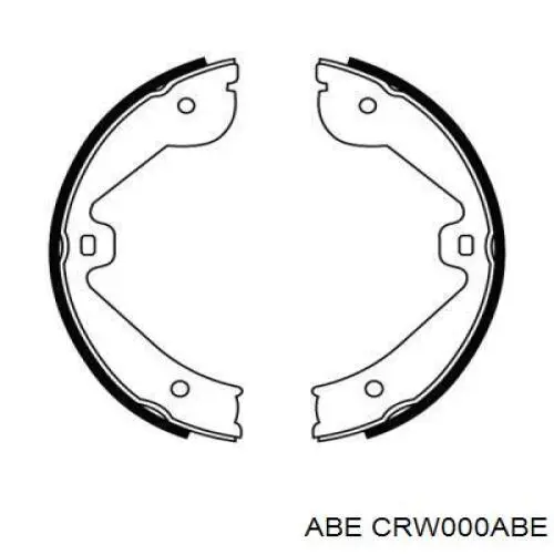 Купить CRW000ABE ABE Колодки ручника/стояночного тормоза