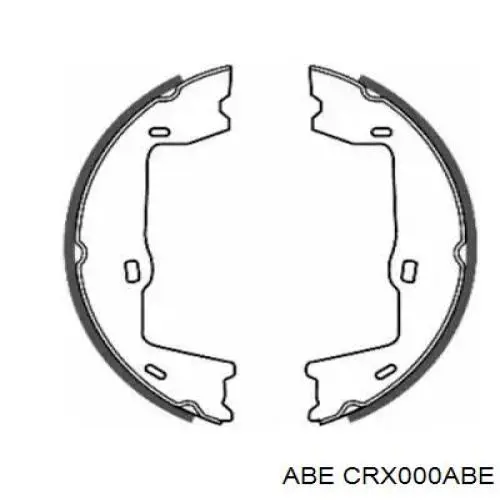 CRX000ABE ABE колодки ручника (стояночного тормоза)