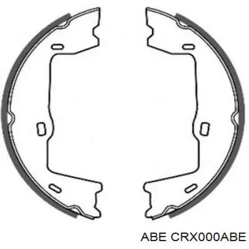 Колодки ручника/стоянкового гальма CRX000ABE ABE