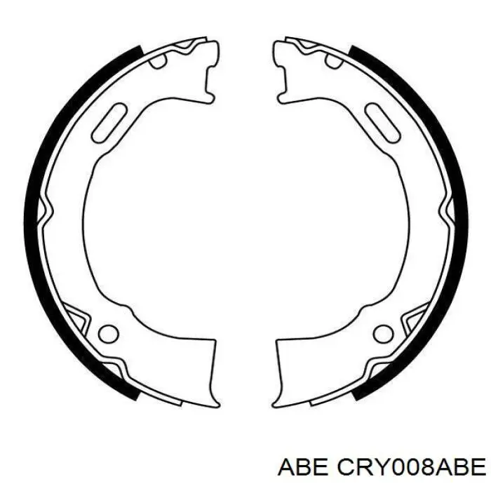 Колодки ручника (стояночного тормоза) ABE CRY008ABE