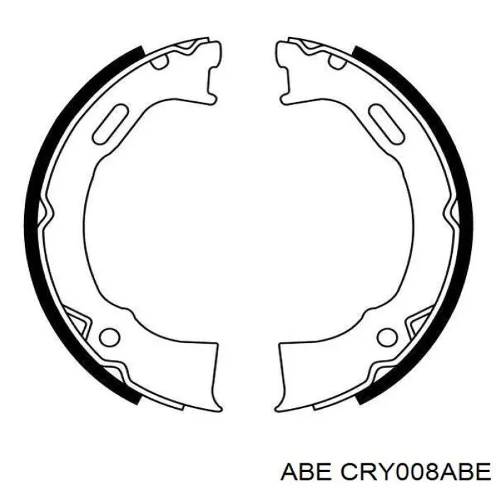 Колодки ручника CRY008ABE ABE