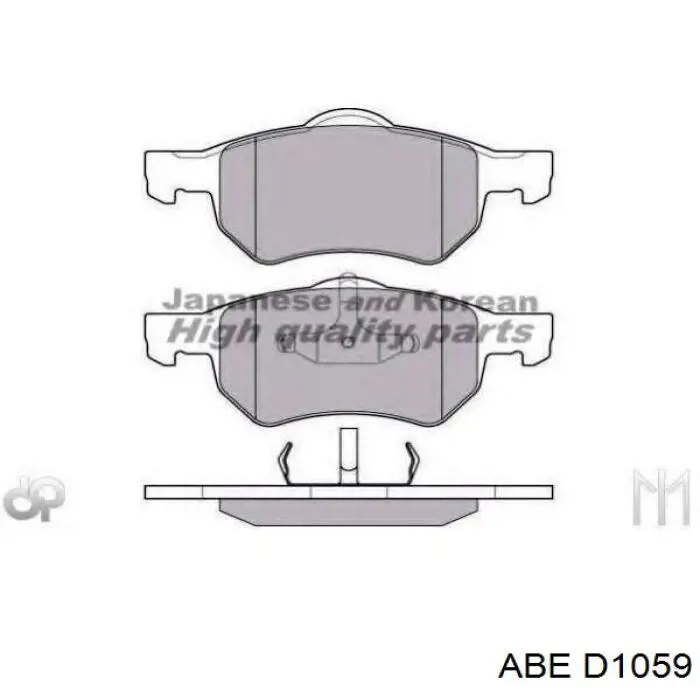 Передние тормозные колодки D1059 ABE