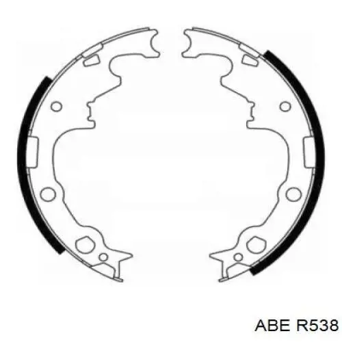 Задние барабанные колодки R538 ABE