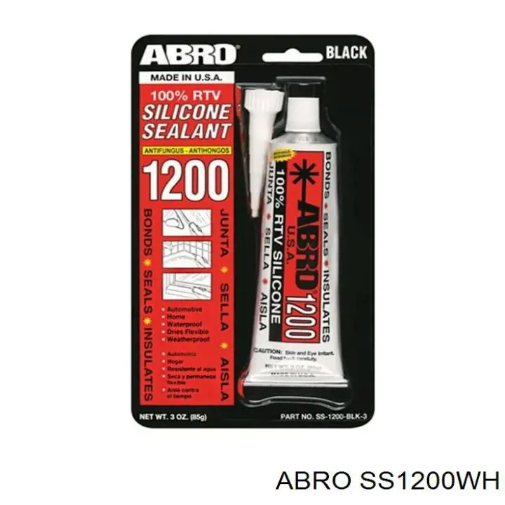 SS1200WH ABRO Герметик силиконовый высокотемпературный синий SS1200WH ABRO