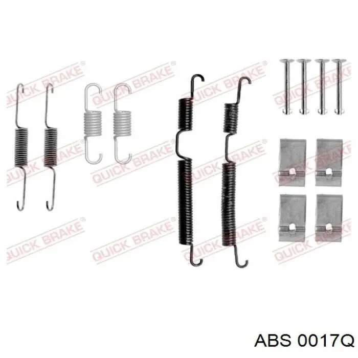 Ремкомплект тормозов задних 0017Q ABS