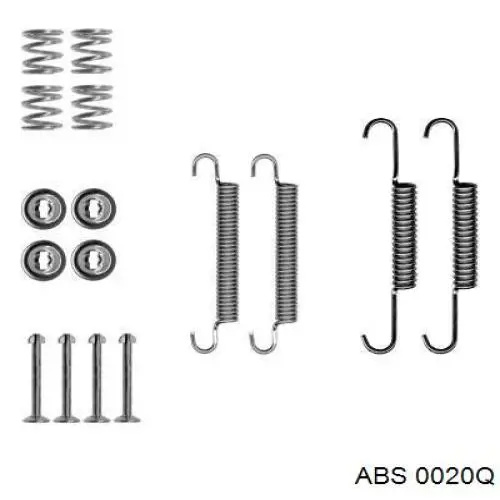 Ремкомплект тормозов задних ABS 0020Q цена, от 8.69 USD