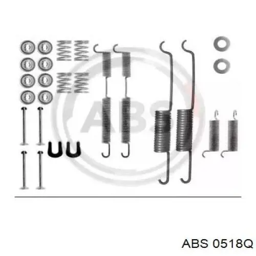 Ремкомплект тормозных колодок 0518Q ABS