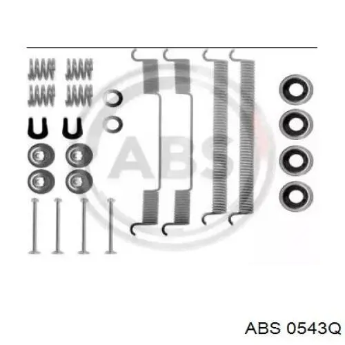 Установочный комплект задних барабанных колодок Quick Brake 1050543 цена, от 9.17 USD