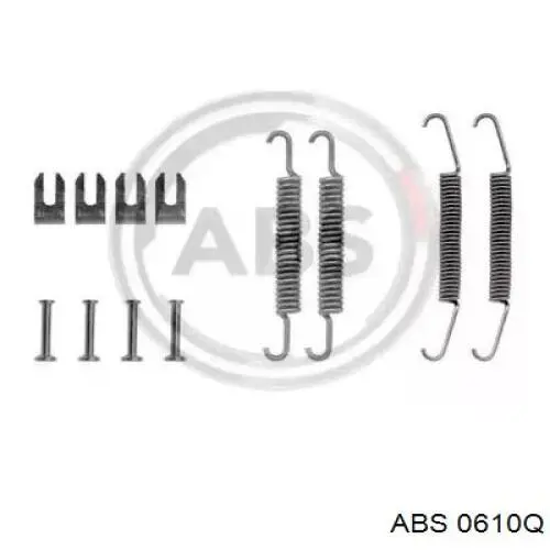 0610Q ABS монтажный комплект задних барабанных колодок