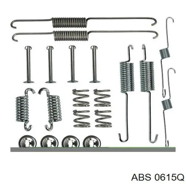 Установочный комплект задних барабанных колодок ABS 0615Q цена, от 8.90 USD