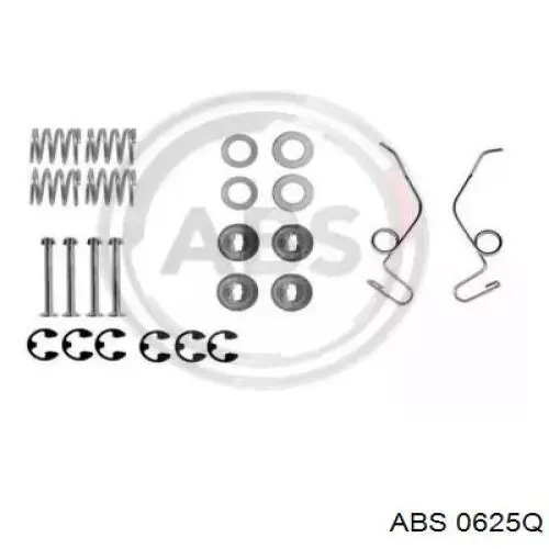 Монтажный комплект задних барабанных колодок 0625Q ABS