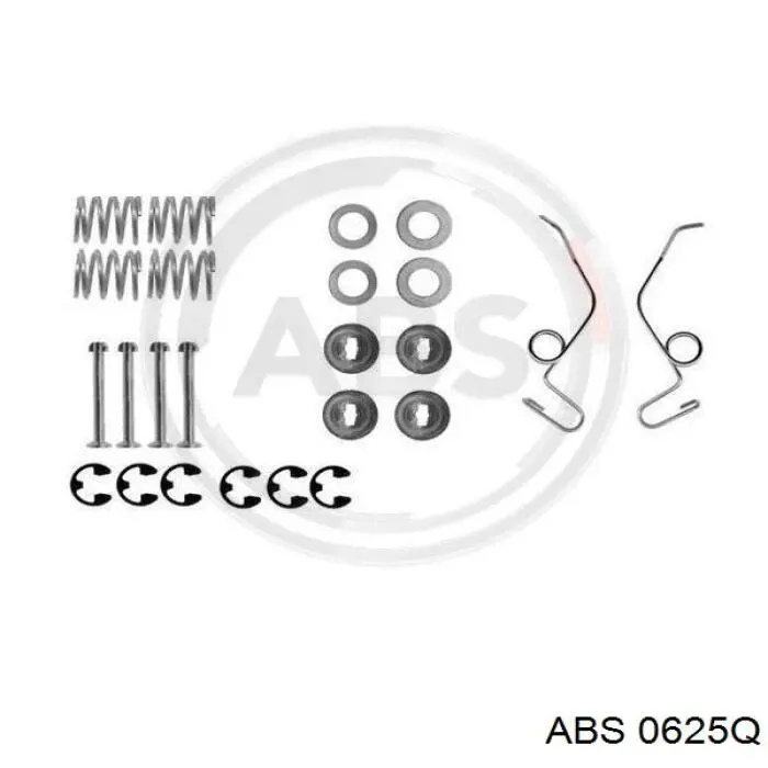 Установочный комплект задних барабанных колодок ABS 0625Q цена, от 18.66 USD
